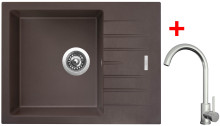 Sinks PERFECTO 650 Marone + ARCO celonerezová 